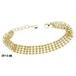 Bransoletka CM miedź pozłacana 14k - MF41205